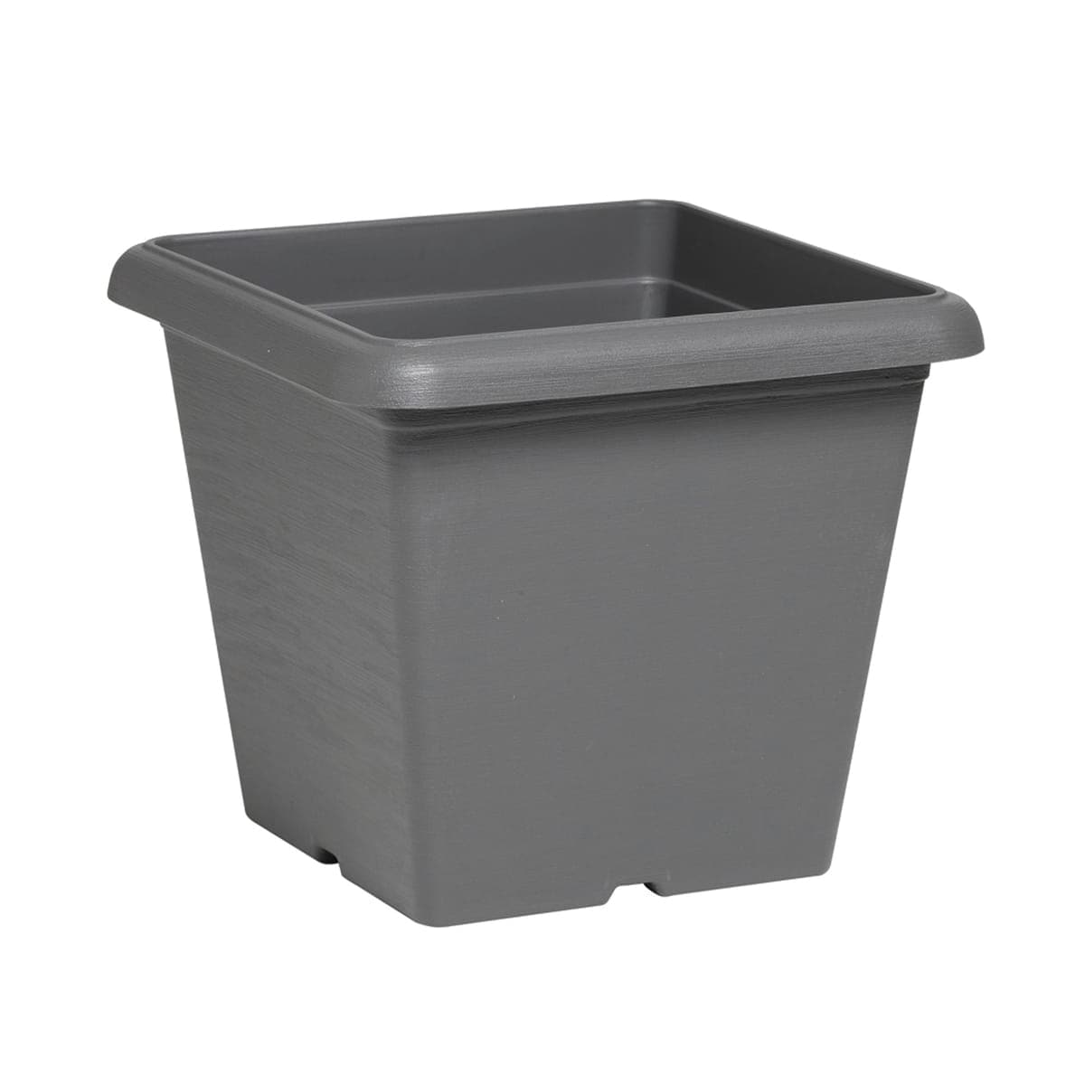 SQUARE PLASTIC POT 32 CM ANTHRACITE - best price from Maltashopper.com BR500008338