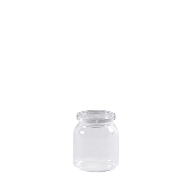 CRYSTAL Food container with transparent lid H 8.3 cm - Ø 7 cm - best price from Maltashopper.com CS660198