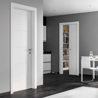 WHITE RIBERA DOOR 80X210 RIGHT - best price from Maltashopper.com BR450001746