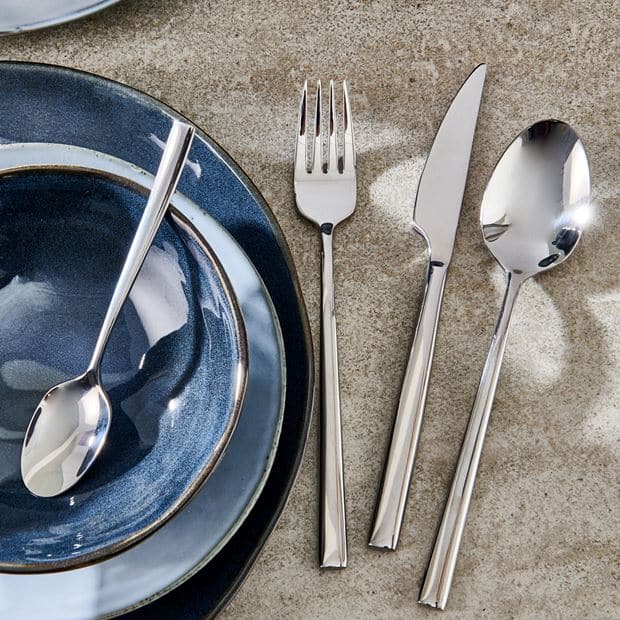 LONDON Silver plated 24-piece cutlery - best price from Maltashopper.com CS632940