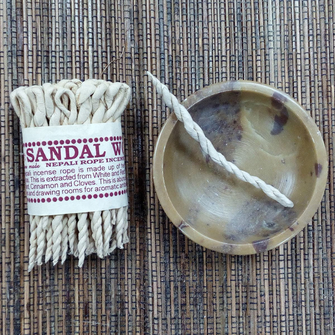 Pure Herbs Sandalwood & Spice Rope Incense - best price from Maltashopper.com ROPEI-03