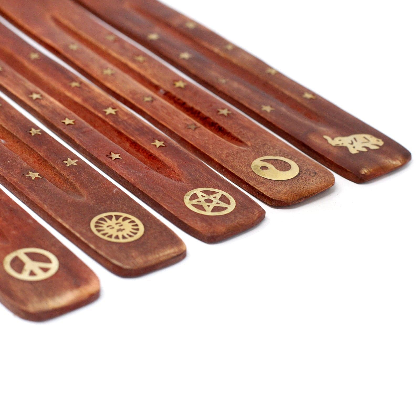 Bliss Brass Inlaid Ashcatcher - Mango Wood