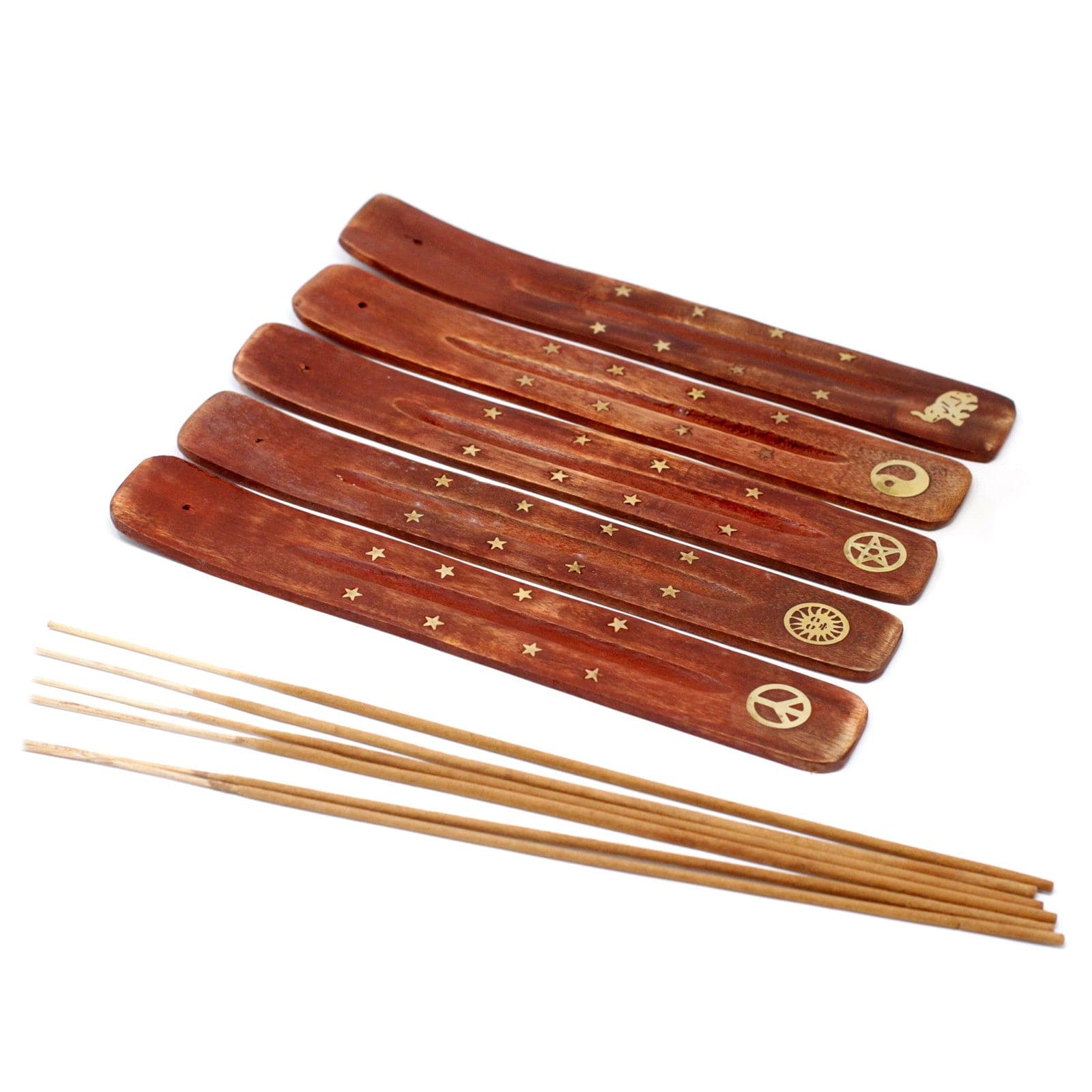 Bliss Brass Inlaid Ashcatcher - Mango Wood