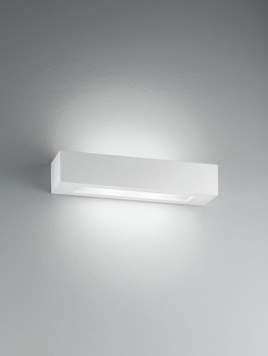 Bricocenter WALL SCONCE CANDIDA PLASTER WHITE 36X7X9CM 2XE14