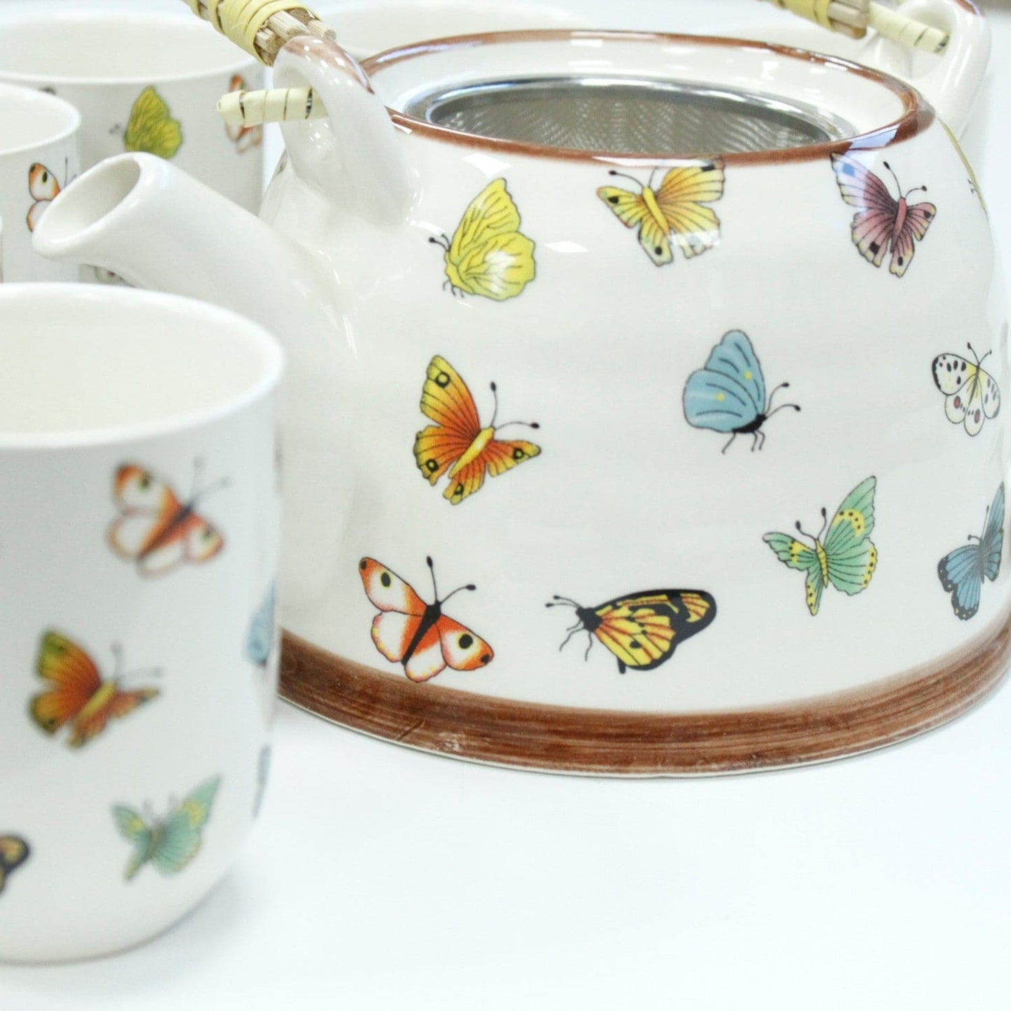 Herbal Teapot Set - Butterflies - best price from Maltashopper.com TEAP-02