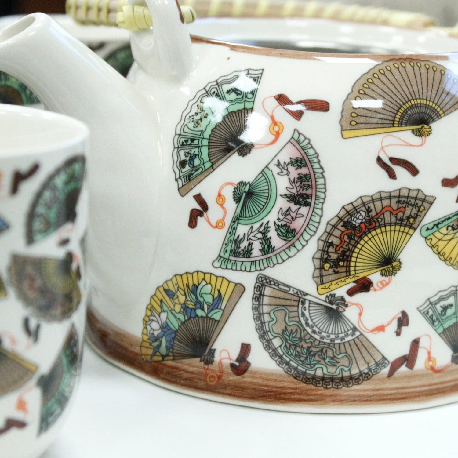 Herbal Teapot Set - China Fans - best price from Maltashopper.com TEAP-03