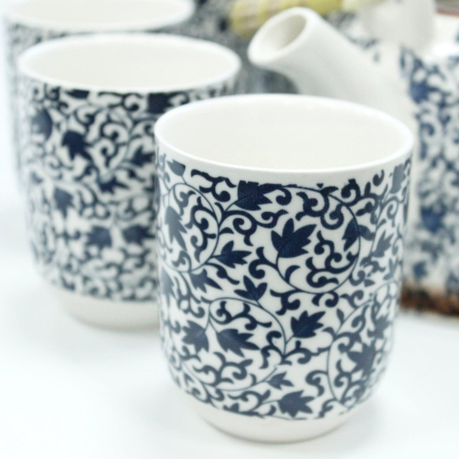 Herbal Teapot Set - Blue Pattern - best price from Maltashopper.com TEAP-05