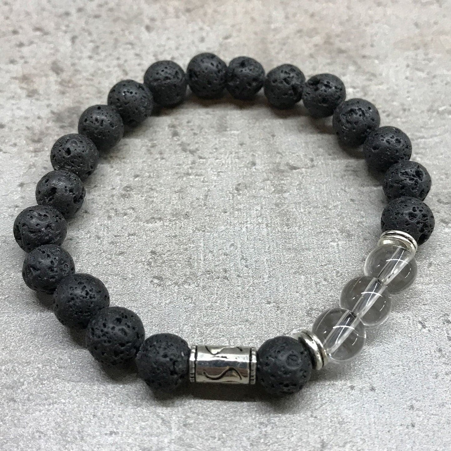 Bliss Lava Stone Bracelet - Tribal Rock Quartz