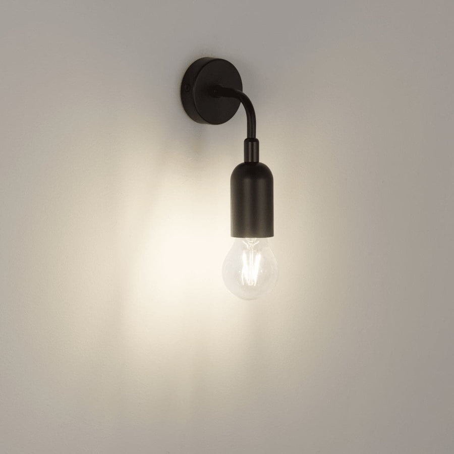 Bricocenter HOOPA METAL HOOPA Wall Lamp MATT BLACK 9x18.7x10CM E27=60W