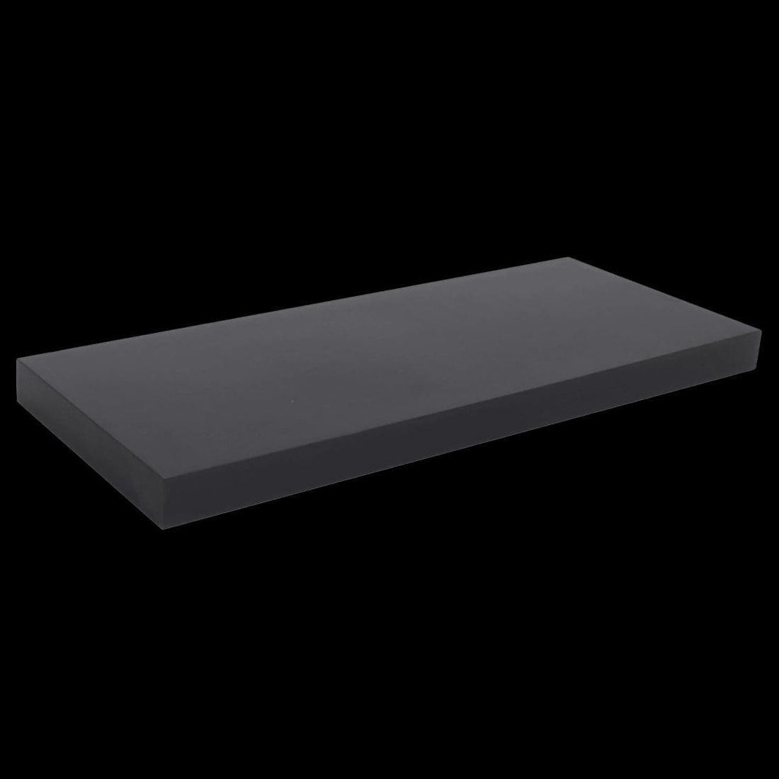 L80xW23xH3.8CM BLACK COLOUR TAMBOURED TABLE - best price from Maltashopper.com BR440001596
