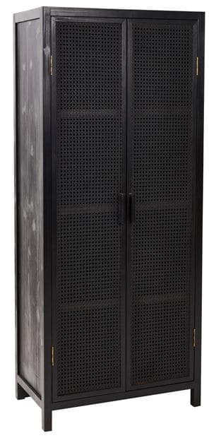 WEBSTER Closet, black H 165 x W 70 x D 40 cm - best price from Maltashopper.com CS668948