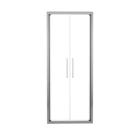 RECORD SALOON DOOR L 97-101 H 195 CM CLEAR GLASS 6 MM CHROME - best price from Maltashopper.com BR430004639