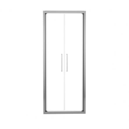 RECORD SALOON DOOR L 72-76 H 195 CM CLEAR GLASS 6 MM CHROME - best price from Maltashopper.com BR430004619