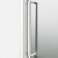 RECORD SWING DOOR L 72-76 H 195 CM CLEAR GLASS 6 MM WHITE - best price from Maltashopper.com BR430004556