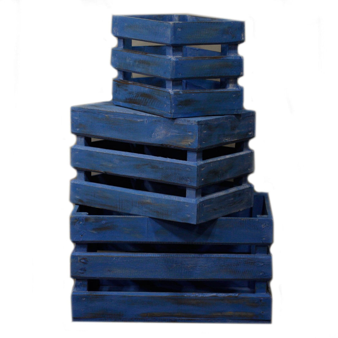 Set of 3 Storage/Display Boxes - Bluewash - best price from Maltashopper.com RDS-153
