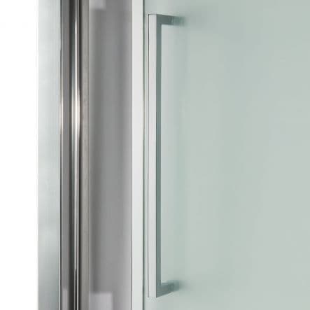RECORD SALOON DOOR L 87-91 H 195 CM CLEAR GLASS 6 MM CHROME - best price from Maltashopper.com BR430004631