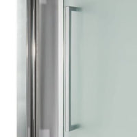 RECORD SALOON DOOR L 87-91 H 195 CM CLEAR GLASS 6 MM CHROME - best price from Maltashopper.com BR430004631