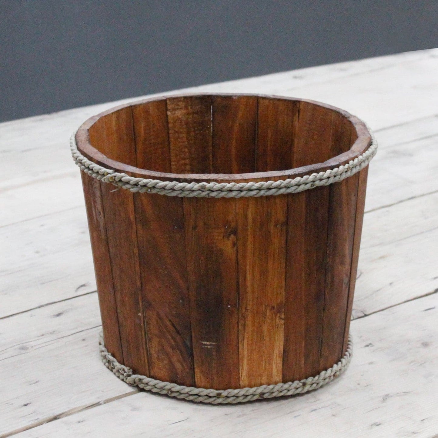 Small Nautical Display Tub - Brown 21x29cm - best price from Maltashopper.com RDS-147