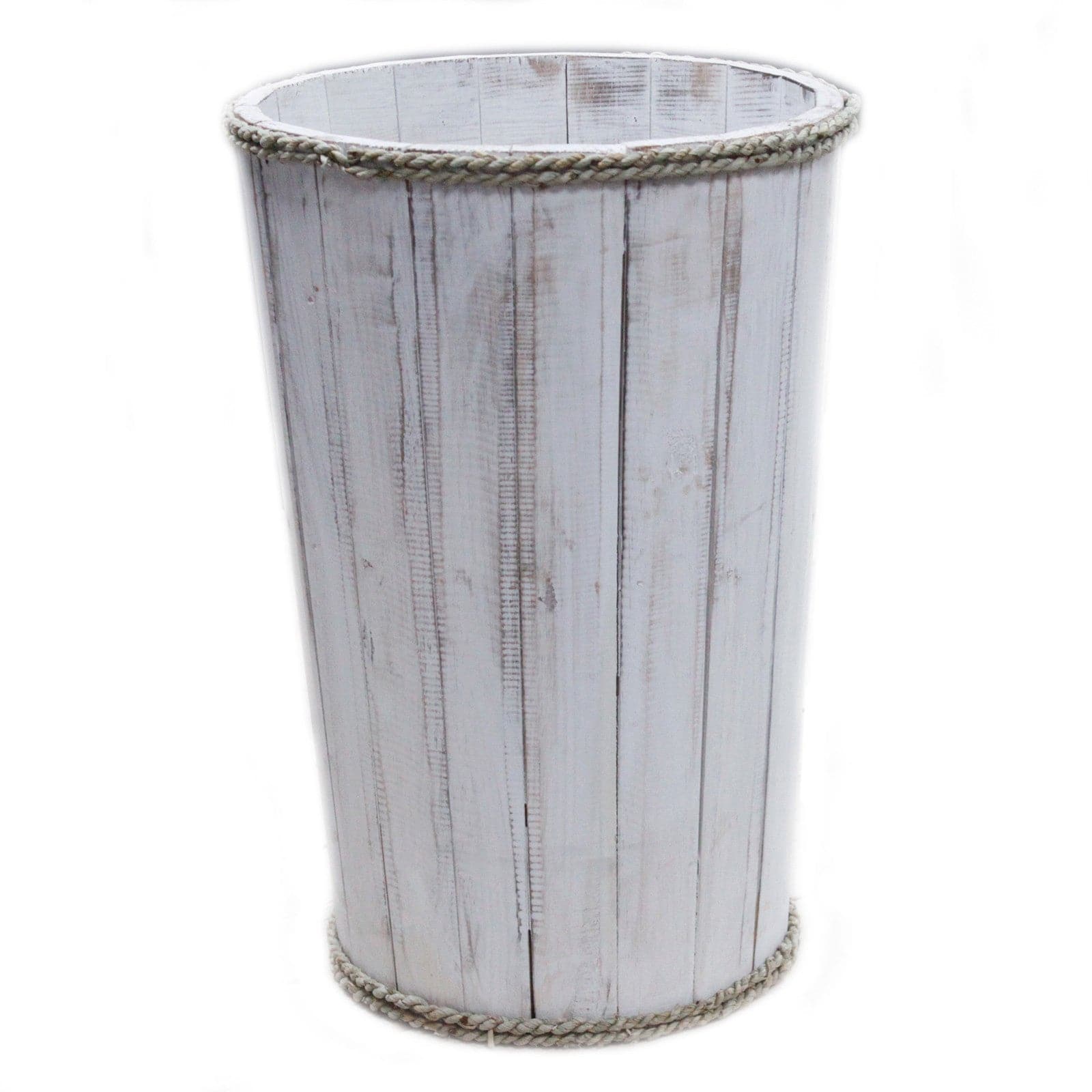 Lrg Nautical Display Tub - Whitewash 45x32cm - best price from Maltashopper.com RDS-146