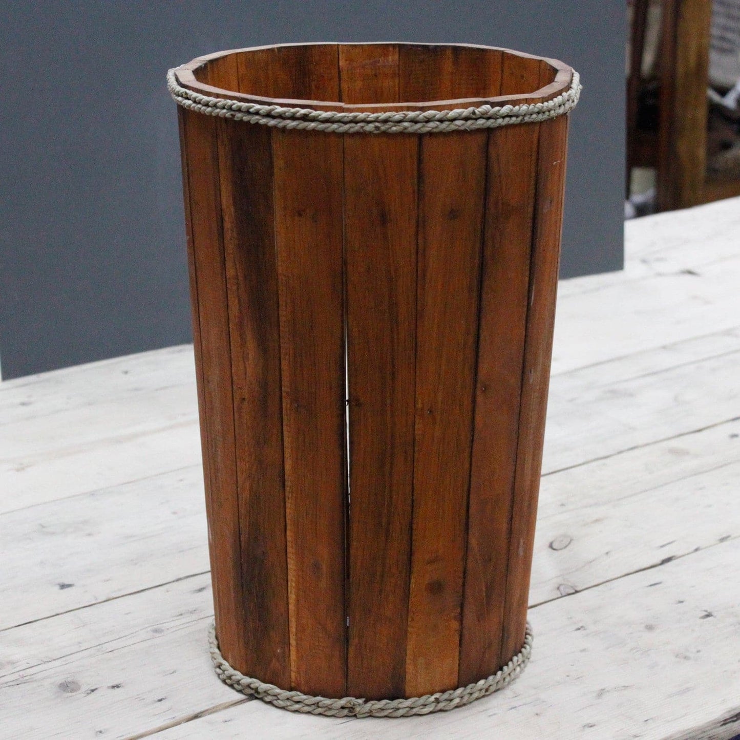 Lrg Nautical Display Tub - Brown 45x32cm - best price from Maltashopper.com RDS-145