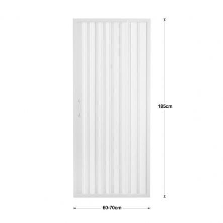 PLAYA FOLDING DOOR L 60-70 CM PVC PROFILES WHITE - best price from Maltashopper.com BR430002222