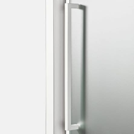 RECORD HINGED DOOR L 67-71 H 195 CM SCREEN-PRINTED GLASS 6 MM WHITE - best price from Maltashopper.com BR430004550