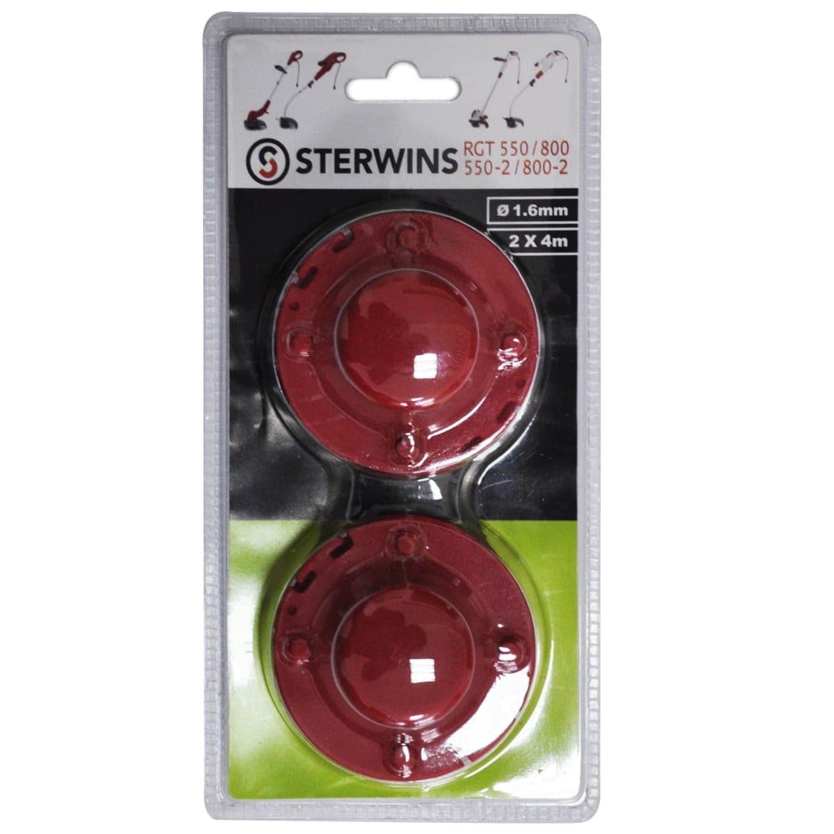 Bricocenter SET OF 2 SPOOLS FOR STERWINS RGT550 AND RGT800 STRING TRIMMER