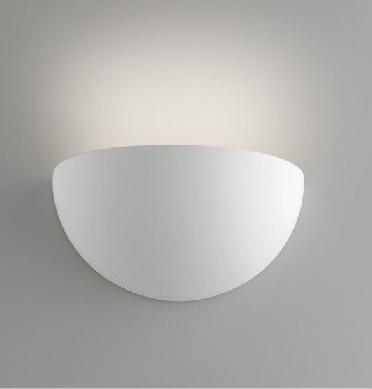 MORITZ WALL LIGHT PLASTER WHITE D25X12.5X12.5CM E27=28W - best price from Maltashopper.com BR420004015