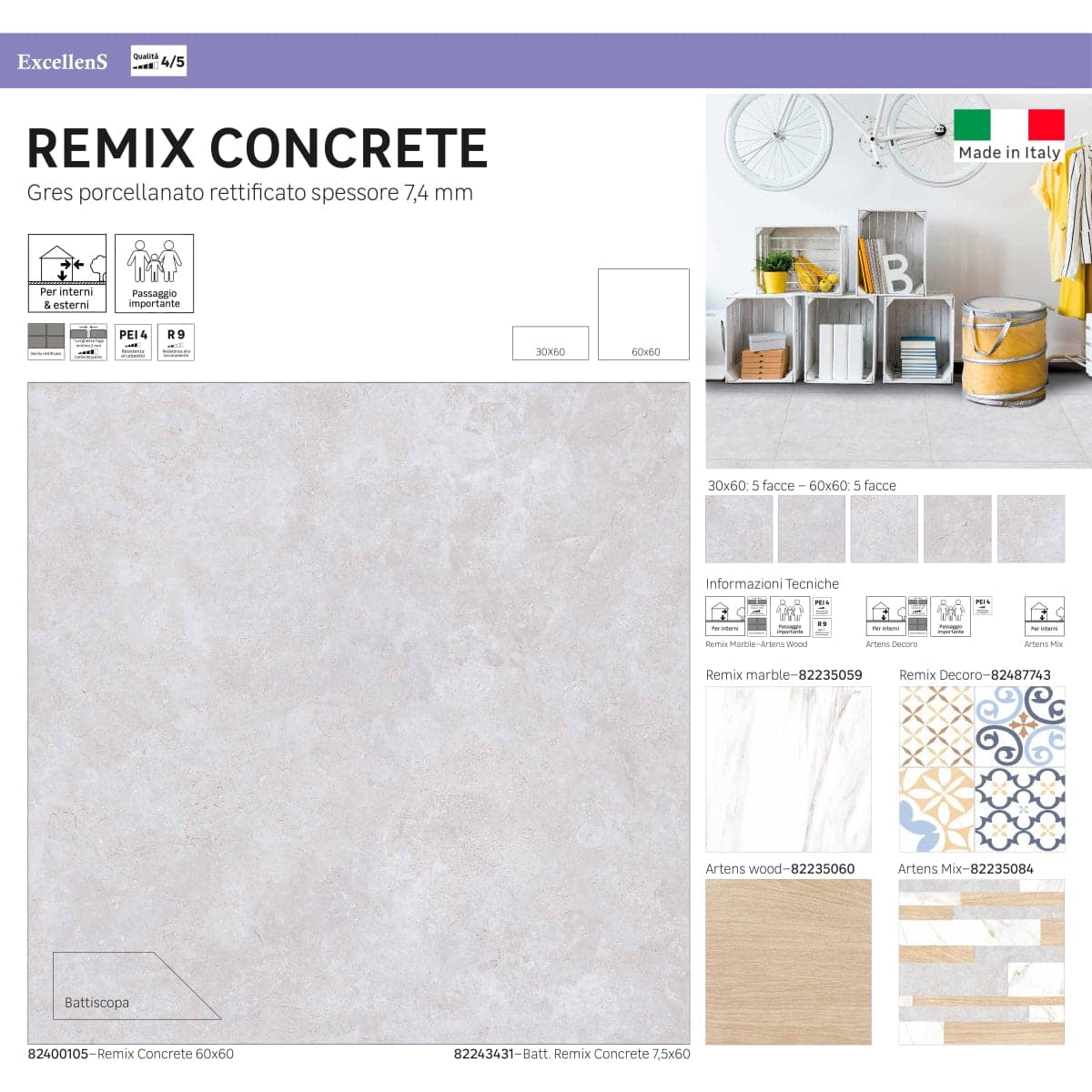 PAV/RIV 30X60 REMIX MARBLE 1.44 M2 - best price from Maltashopper.com BR450001862