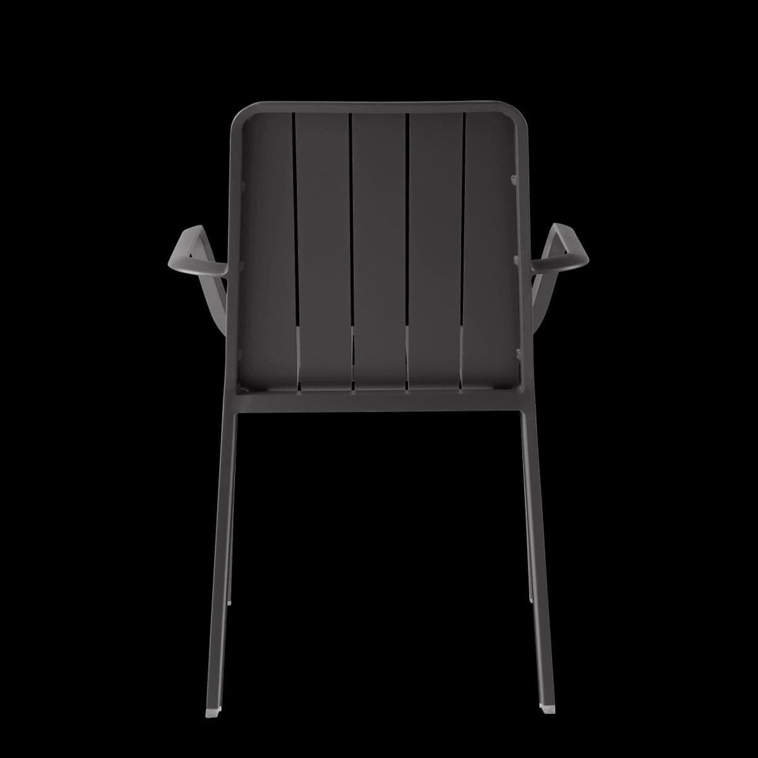 IDAHO NATERIAL ANTHRACITE ALUMINIUM ARMCHAIR WITH ARMRESTS - best price from Maltashopper.com BR500015315
