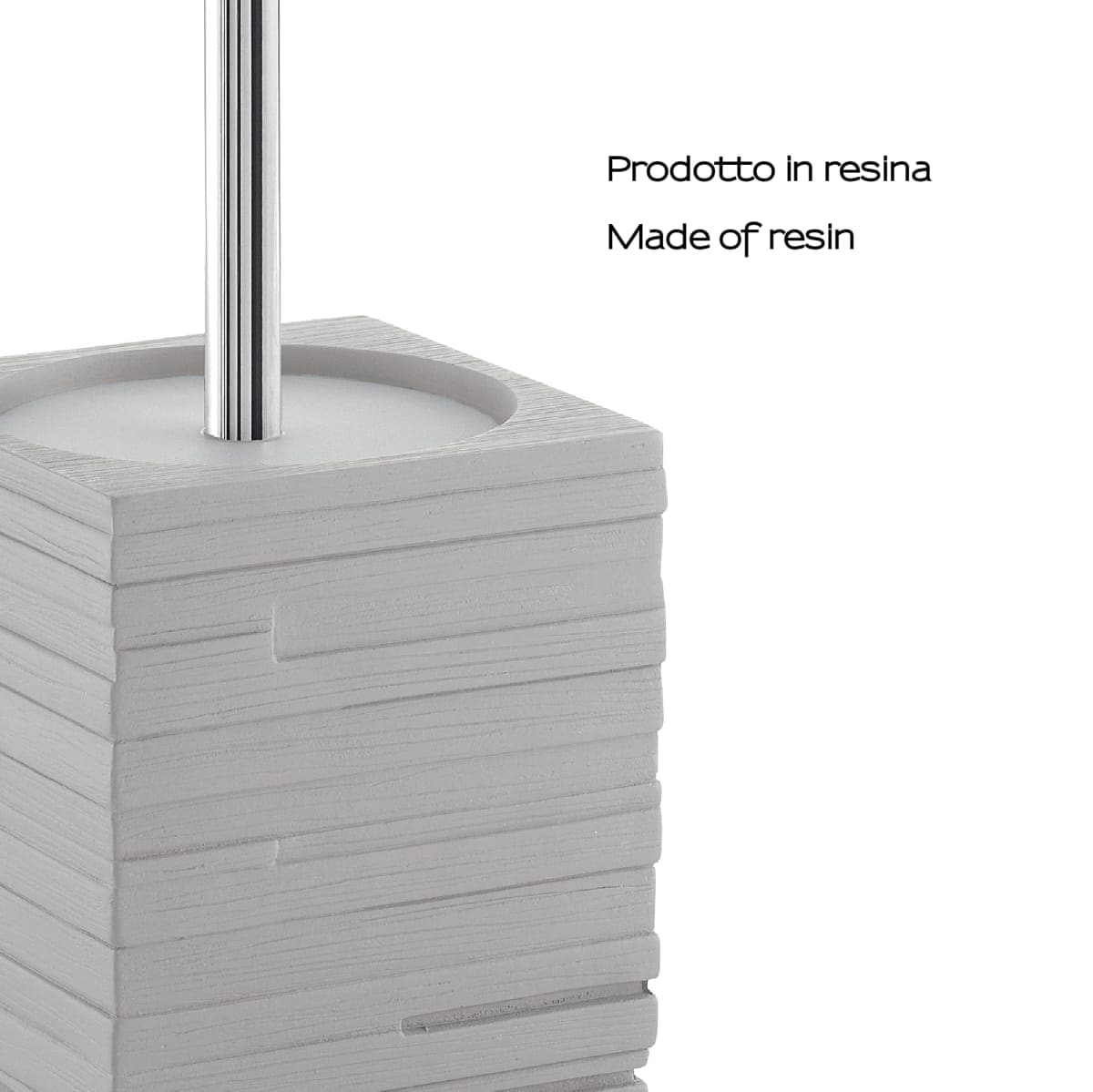 GREY SQUARE TOILET BRUSH HOLDER - best price from Maltashopper.com BR430007651