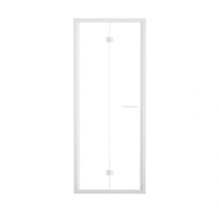 RECORD FOLDING DOOR 2 DOORS L 67-71 CM CLEAR GLASS 6 MM WHITE - best price from Maltashopper.com BR430004644