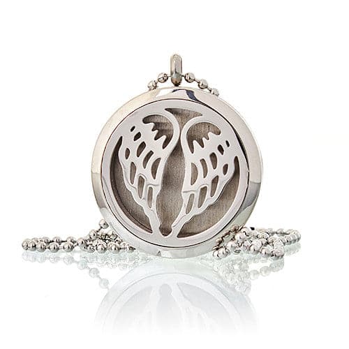 Aromatherapy Jewellery Necklace - Angel Wings 30mm - best price from Maltashopper.com AROMAJ-12