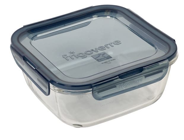 EVOLUTION Tray with gray lid, transparent H 8.5 x W 18 x L 18 cm - best price from Maltashopper.com CS576471