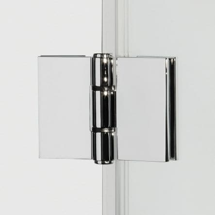 FOLDING DOOR 2 RECORD DOORS L 82-86 CM CLEAR GLASS 6 MM WHITE - best price from Maltashopper.com BR430004656