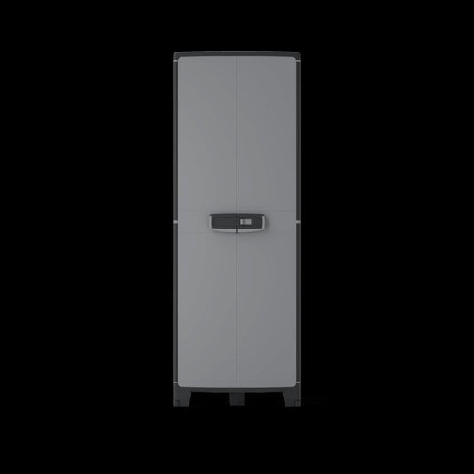 HIGH RESIN CUPBOARD 180X65X39CM BLACK GREY SPACEO - best price from Maltashopper.com BR440002906