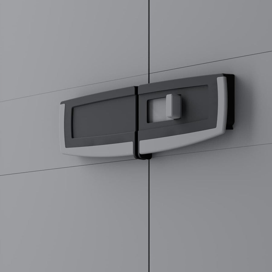 HIGH RESIN CUPBOARD 180X65X39CM BLACK GREY SPACEO - best price from Maltashopper.com BR440002906