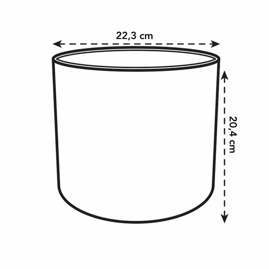 Bricocenter B.for Soft Round ELHO pot cover DIAM 22 H20,4 CM ANTHRACITE
