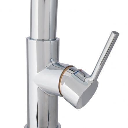 Bricocenter HOLLY MIXER HIGH SPOUT FLEXIBLE SPOUT CHROME/BLACK