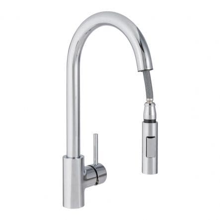 Bricocenter LILY HIGH SPOUT MIXER WITH CHROME HAND SHOWER