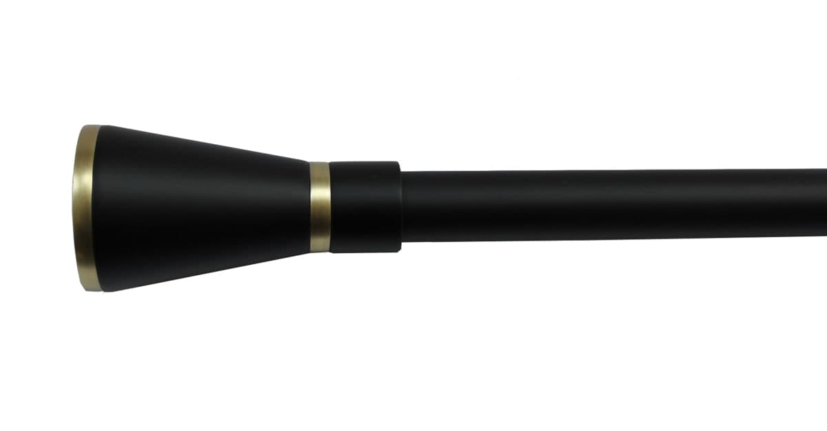 Bricocenter INDUSTRAL RILOGA KIT METAL MATT BLACK 160/300 CM D16/19