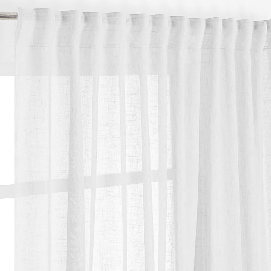 Bricocenter CAMBRIA WHITE FILTER CURTAIN 200X280CM WITH WEBBING AND CONCEALED LOOP