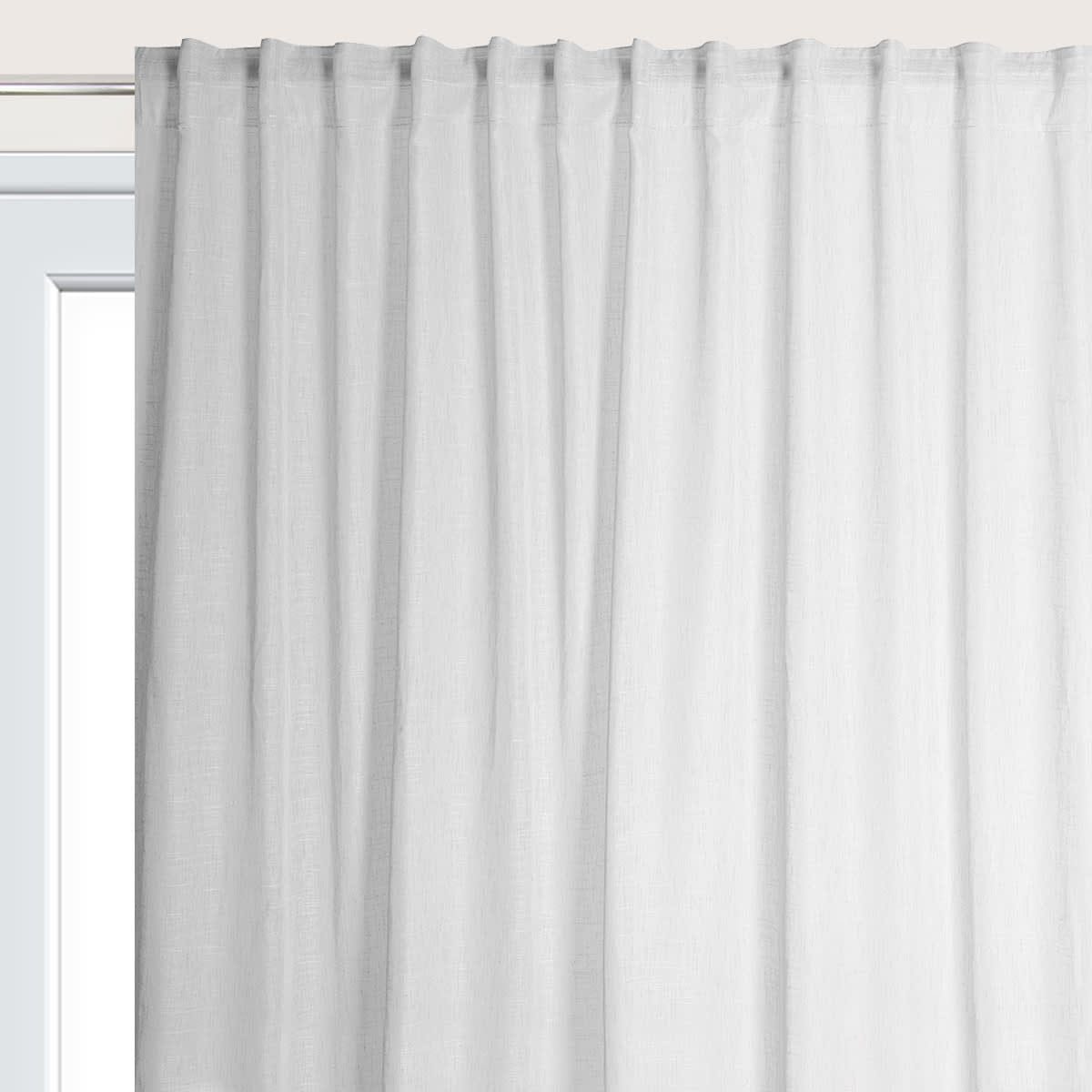 Bricocenter CAMBRIA WHITE FILTER CURTAIN 200X280CM WITH WEBBING AND CONCEALED LOOP