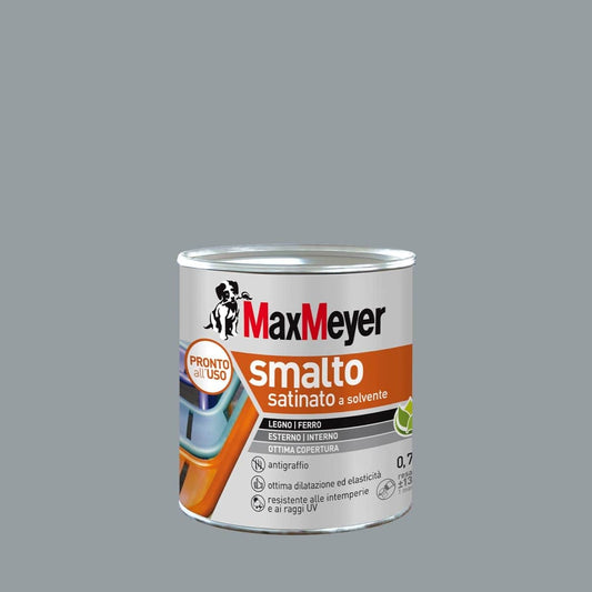 Bricocenter SOLVENT ENAMEL MEDIUM GREY SATIN R7040 MM 750ML