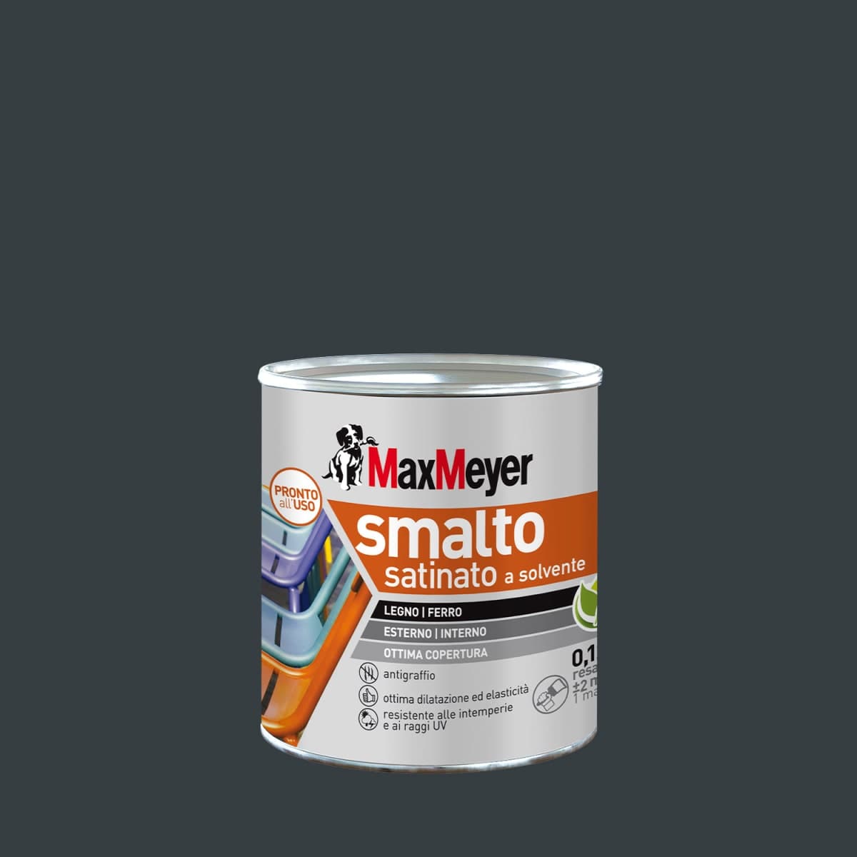 SATIN ANTHRACITE SOLVENT ENAMEL R7016 MM 125ML - best price from Maltashopper.com BR470004921