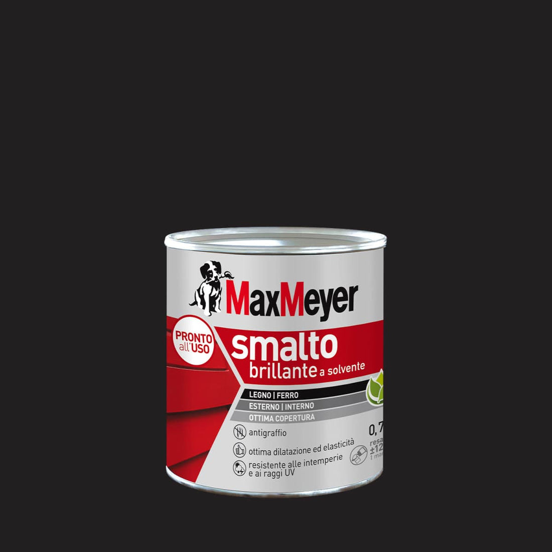 BRILLIANT BLACK SOLVENT ENAMEL R9005 MM 750ML - best price from Maltashopper.com BR470004910