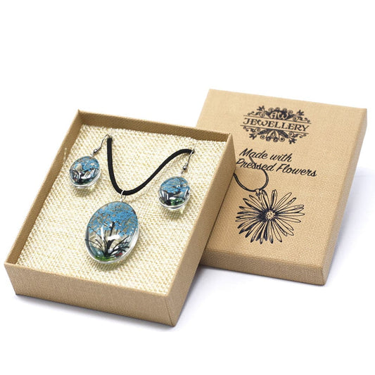 Pressed Flowers - Tree of Life set - Teal - best price from Maltashopper.com PFJ-07