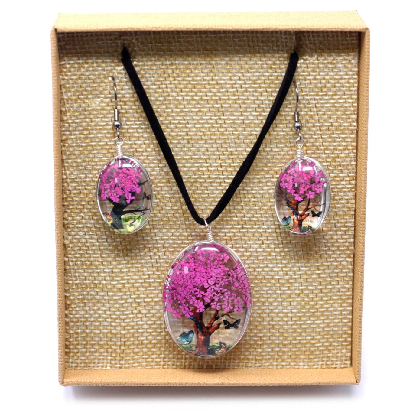 Pressed Flowers - Tree of Life set - Bright Pink - best price from Maltashopper.com PFJ-08