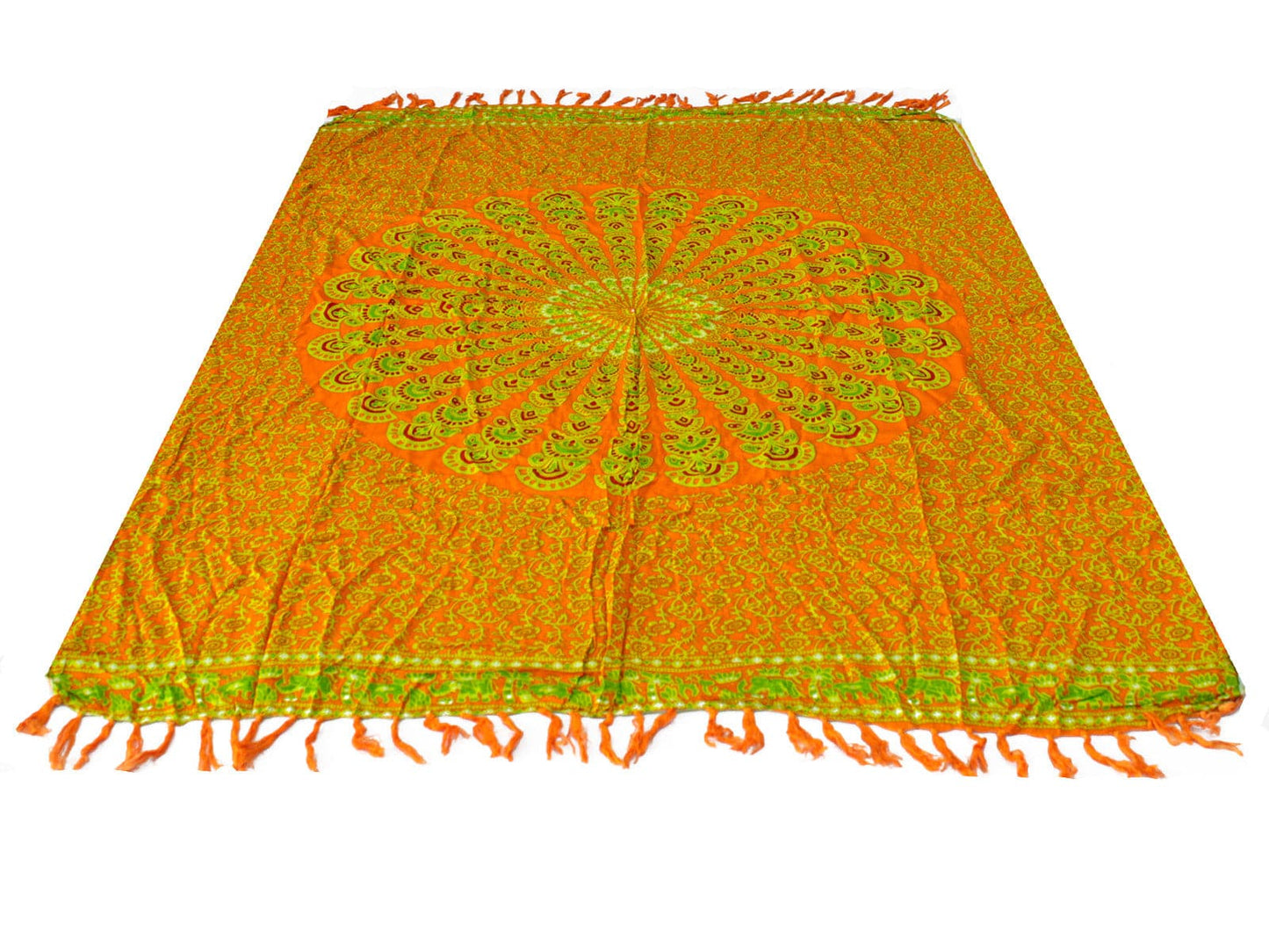 Bliss Lime Orange Mandela Sarong