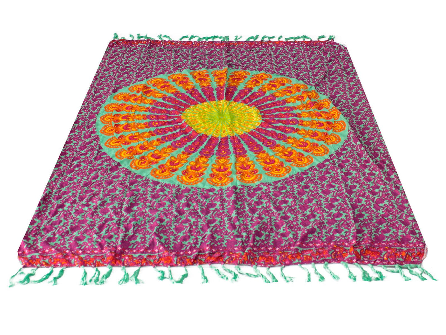 Teal Purple Mandela Sarong - best price from Maltashopper.com MANT-05
